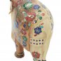 Wooden Inlay Elephant Handmade Statue Home Decor
