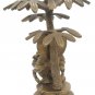 Brass Ganesha statue Standing  inside Tree Antique Finished