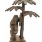 Brass Ganesha statue Standing  inside Tree Antique Finished