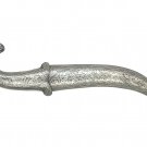 12 "Decorative Dagger Damascus Blade Koftgiri Silver Work With Carved Handmade