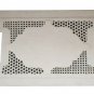 White Marble Undercut Inlay Serving Tray using Semi precious stones 18" x 12"