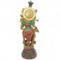 Brass Radha Krishna Statue with Stone Work Love Couple Hindu Religious