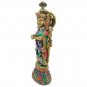 Brass Radha Krishna Statue with Stone Work Love Couple Hindu Religious