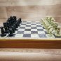 Stone Chess Set 12" Stone Pieces with Stone Board game indoor