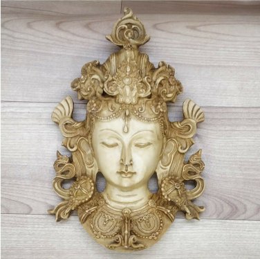 Buddha Mask Wall hanging Art Sculpture Painting Buddha Star mask Religious