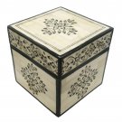 Bone Inlay Jewelry Box Decorative Floral Design Emboss Painting home decor gift