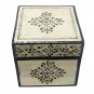 Bone Inlay Jewelry Box Decorative Floral Design Emboss Painting home decor gift