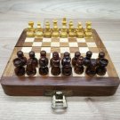 Wooden Chess Set Travel Wooden Magnetic Pieces with Wooden magnetic Board