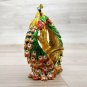 Peacock Trinket box souvenir animal gift Decorated with Swarovski Crystal