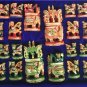 5" Wooden Chess Set Hand Carved Painted Antique Vintage Indian Figure Chess Set