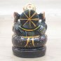 Labradorite stone Ganesha Statue Painted Gemstone Statue Elephant God Ganpati