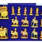 Wooden Chess Set Music Hand Carved Painting work Indian Figure Chess