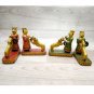 Wooden Chess Set Hand Carved Tiger Hunting Indian Figure Chess
