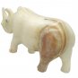 Rhino Statue Rhinoceros Figurine Sculpture Onyx Gemstone African Animal Art