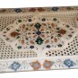 Serving tray marble stone 18" x 12" pietra dura gemstone inlay work Platter Gift