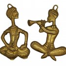 Brass Wall Hang Mask Man Musician Wall Art for home decor show piece