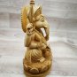 Ganesha Statue 9" Handmade Wooden Sculpture Hindu God Lord Ganesh Home decor