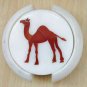 Tea Coaster Handmade Marble Camel gemstone inlay work Coaster Pietra Dura Gift