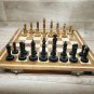 Wooden Chess Set with Board Hand Carved undercut Antique sandalwood Chess Set