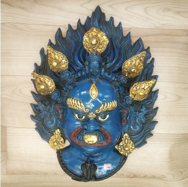 Buddha Mahakal Mask Wall hanging Art Sculpture Painting work Religious