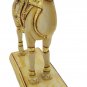 Camel Statue Gold Foil Painting Work Figurine Marble dust Vintage Sculpture gift