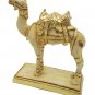 Camel Statue Gold Foil Painting Work Figurine Marble dust Vintage Sculpture gift