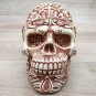Skull statue handmade trinket box home decor ashtray multi use gift figurine