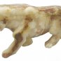 Lion Statue Lioness Figurine Sculpture Onyx Gemstone African Animal Art Vintage