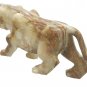 Lion Statue Lioness Figurine Sculpture Onyx Gemstone African Animal Art Vintage