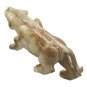 Lion Statue Lioness Figurine Sculpture Onyx Gemstone African Animal Art Vintage
