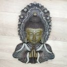 Buddha Mask Namaste Wall hanging Art Sculpture painting & carving Religious
