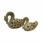 Duck Statue Pair Soft Stone Undercut Figurine Decor Sculpture Vintage Feng Shui