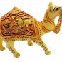 Camel Statue Hand Painted Figurine Marble Dust Carving Camel Vintage Sculpture