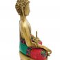 Brass Buddha Statue with Stone Work Feng Shui Tibetan Medicine Lotus Buddha