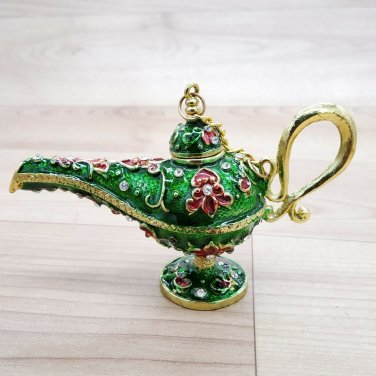 Aladdin Lamp box small souvenir animal gift Decorated with Swarovski Crystal