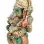 Ganesha Statue Jade stone handmade painting Sculpture Hindu Lord Elephant God