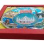 decorative plates Round engraved Indian monuments wall hanging with stand