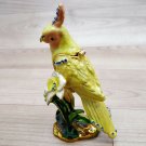 Parrot Trinket box small souvenir animal gift Decorated with Swarovski Crystal