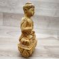 Buddha Statue wooden hand carved Feng Shui Tibetan Meditation Buddha home decor