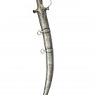 Dagger Sward Handcrafted Engraved Silver work Koftgiri Damascus Blade
