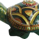 Turtles Aventurine Jade Stones Tortoise with Gold foil painting Fang Sui Home De