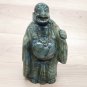 Buddha statue Labradorite Stones Laughing Buddha Figurine Buddhism