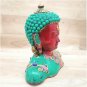 Buddha Head Statue with Stone Work Feng Shui Tibetan Buddha Bust