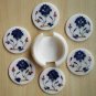 Tea Coaster Handmade Marble Flower gemstone inlay work Pietra Dura Coasters Gift