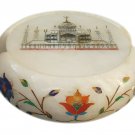 Tea Coaster Handmade Marble Flower taj mahal gemstone inlay Coaster Pietra Dura