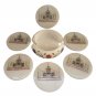 Tea Coaster Handmade Marble Flower taj mahal gemstone inlay Coaster Pietra Dura