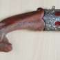 Dagger with Sun Stone Handle Handcrafted Engraved Silver work Koftgiri Damascus
