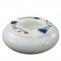Stone ashtray 4â handmade Vintage Marble Carved Gemstone Inlay work Cigarette