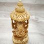 Ganesha Statue 10" Handmade Wooden Sculpture Hindu God Lord Ganesh Sitting
