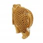 Wooden Elephant Statue Undercut small baby inside Natural Wood Hand Carved